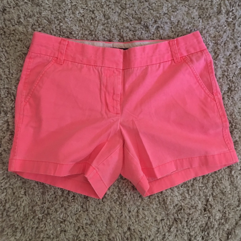 J. Crew 5” Hot Pink Chino Shorts